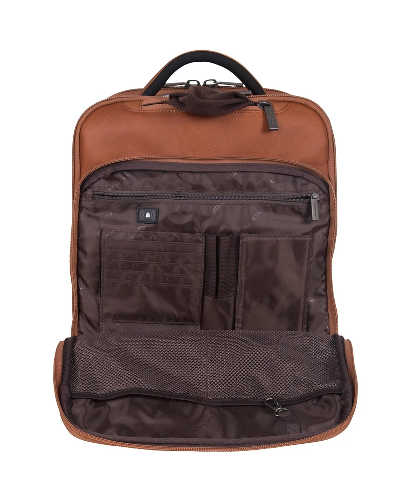 Full-Grain Colombian Leather 16" Laptop Tablet Travel Backpack