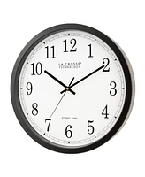 La Crosse Technology 14" Atomic Analog Wall Clock