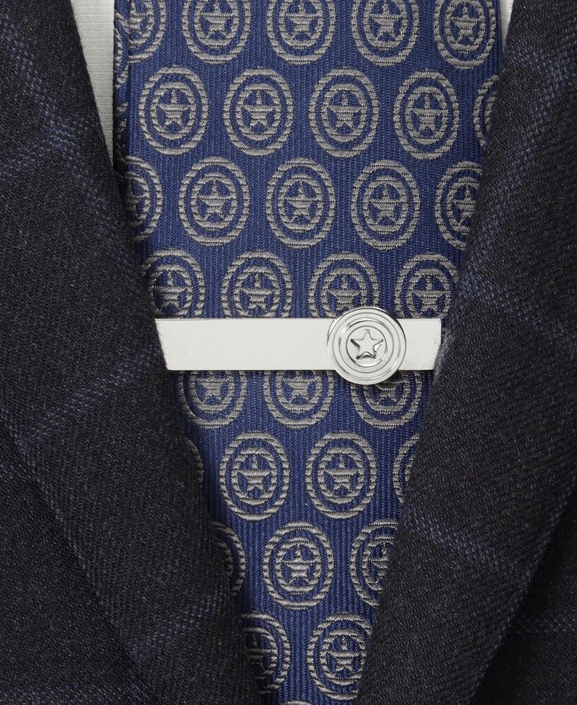 Marvel Men's Captain America Hidden Message Tie Bar