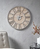 Madison Park Mason Wall Clock, 23.6" L x 23.6" W