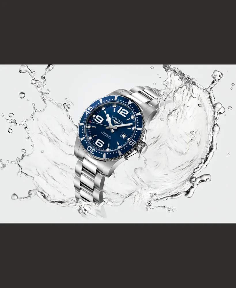 Longines Men's Swiss Automatic HydroConquest Stainless Steel Bracelet Watch 41mm