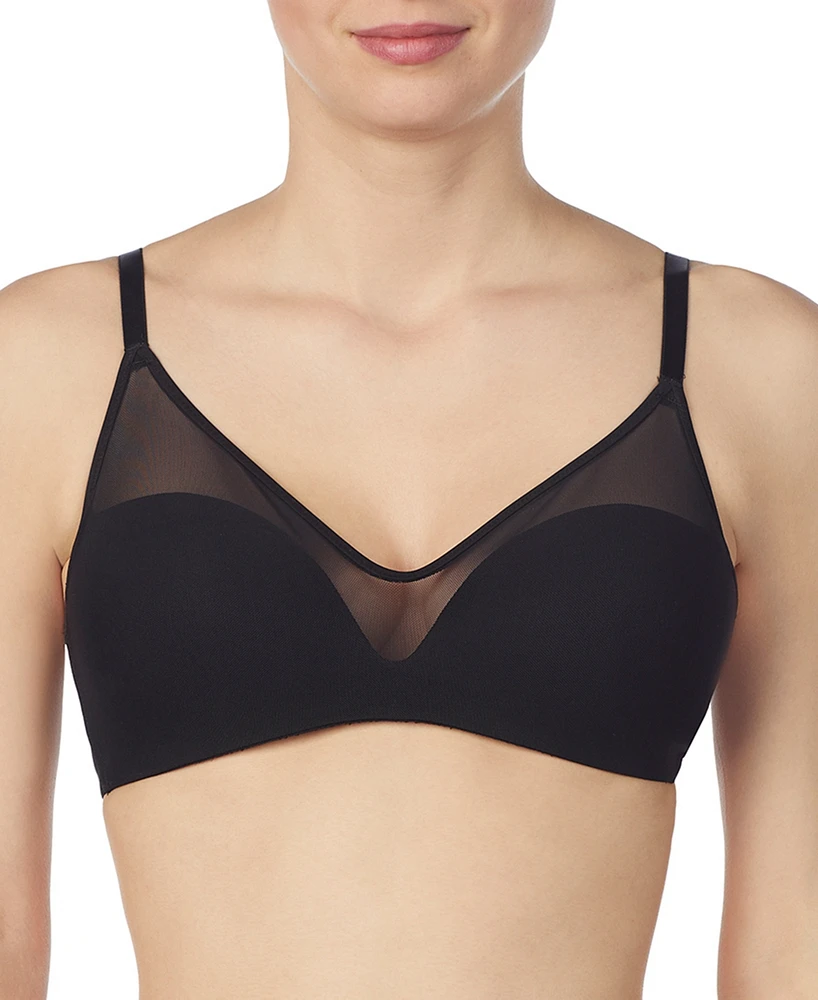 Le Mystere Women's Sheer Illusion Wireless Bra