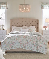 Laura Ashley Madelynn Cotton Reversible Piece Duvet Cover Set