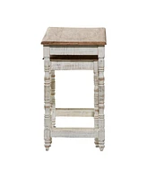 Farmhouse Accent Table, Set of 2