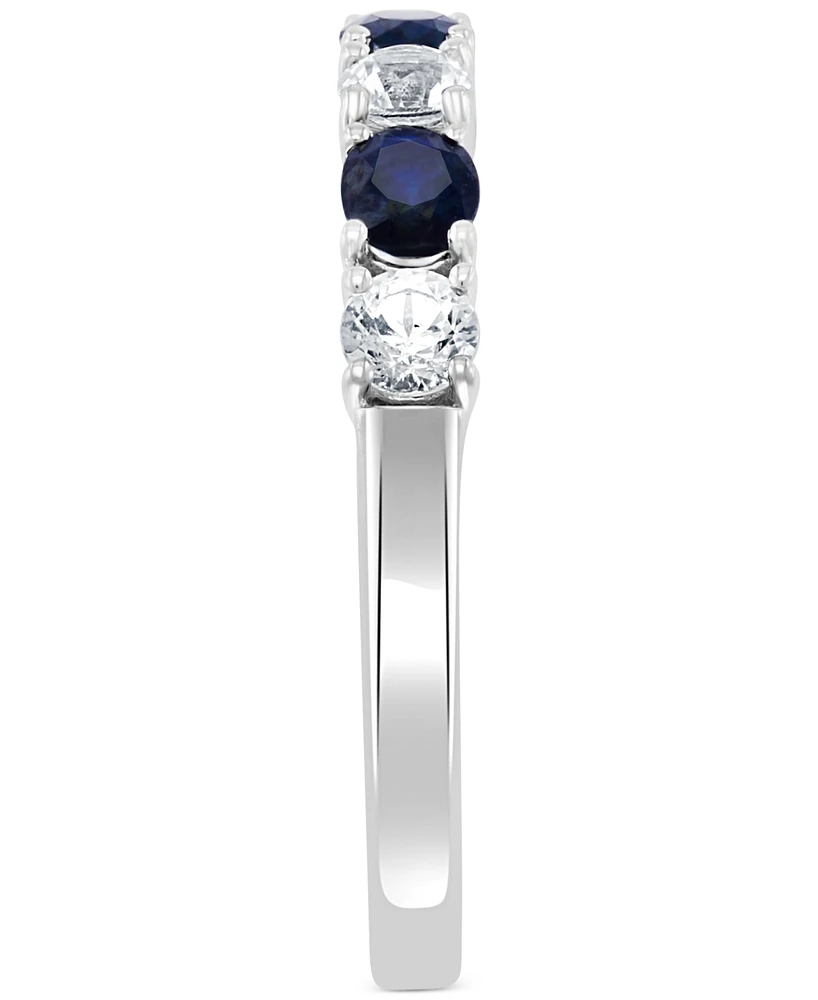Effy Blue & White Sapphire (1-1/10 ct. t.w.) Band 14k Gold. (Also available Emerald and Ruby)