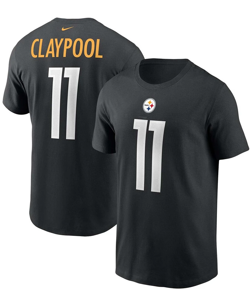 Men's Chase Claypool Black Pittsburgh Steelers Name and Number T-shirt