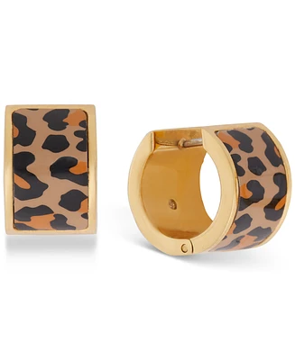 Kate Spade New York Gold-Tone Flower Huggie Hoop Earrings
