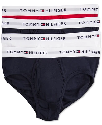 Tommy Hilfiger Men's 4-Pack Classic Cotton Moisture-Wicking Briefs
