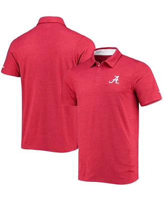 Men's Crimson Alabama Tide Tech Trail Space Dye Omni-Shade Polo