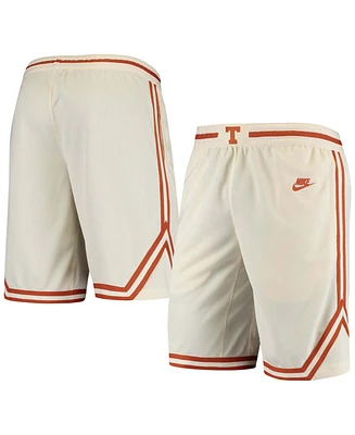 Men's Nike Cream Texas Longhorns Retro Replica Performance Basketball Shorts