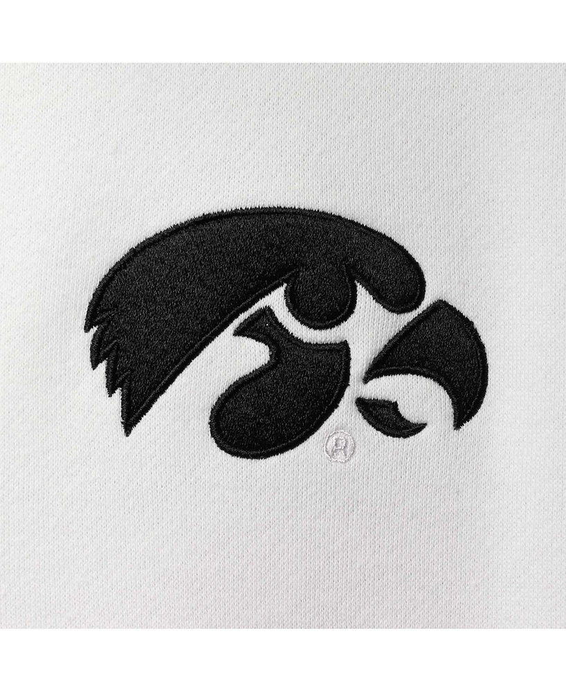 Men's White Iowa Hawkeyes Tortugas Logo Quarter-Zip Jacket