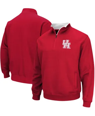 Men's Red Houston Cougars Tortugas Logo Quarter-Zip Pullover Jacket
