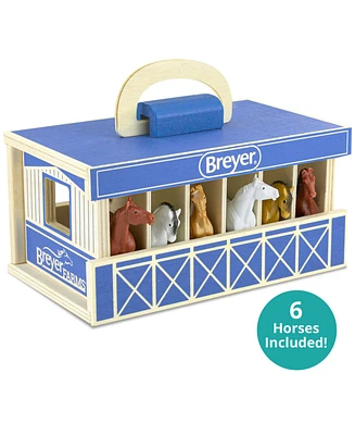 Breyer Horses Breyer Farms 1:32 Scale Stable Mate Play Set, 6 Piece