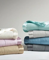 Madison Park Cambria Oversized Down Alternative Satin Trim Blanket
