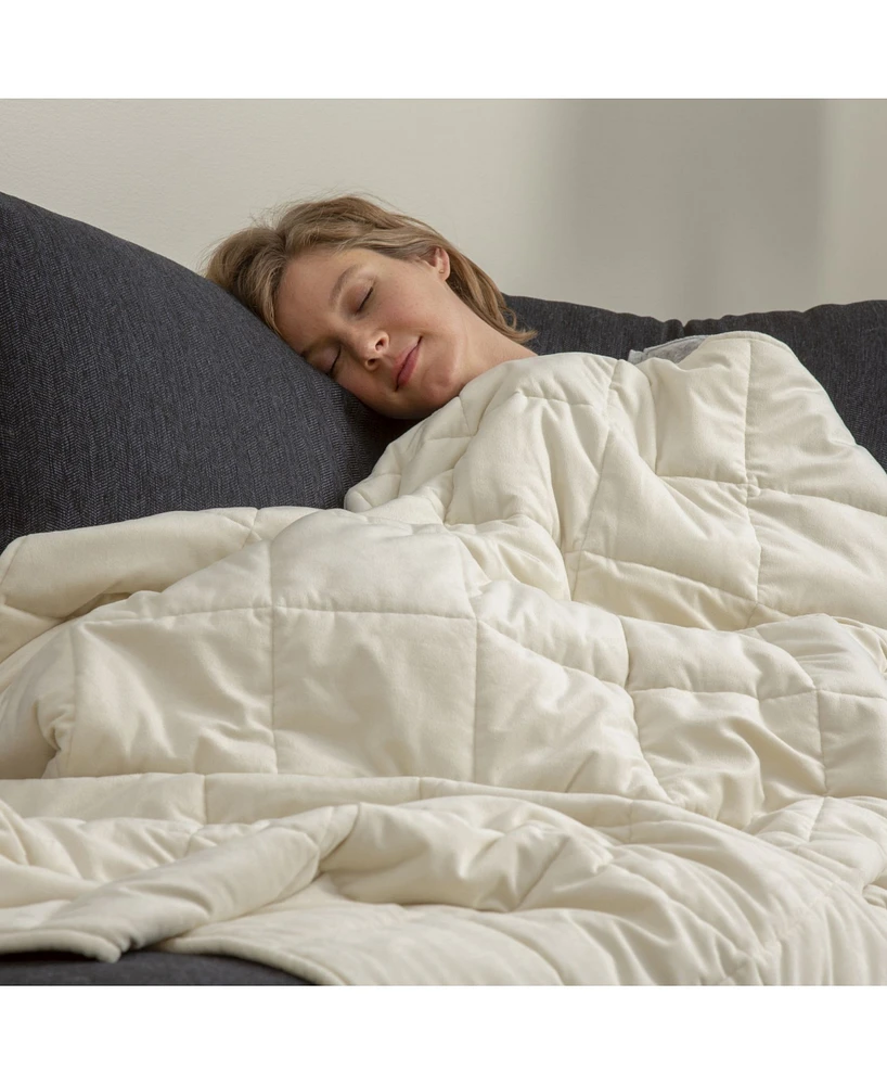 Sealy Quilted Plush 12.2lbs Weighted Blanket