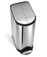 simplehuman 30 Liter Butterfly Lid Step Kitchen Trash Can