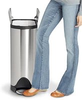 simplehuman 45 Liter Butterfly Lid Step Kitchen Trash Can