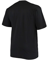 Men's Big and Tall Black Cincinnati Bengals Color Pop T-shirt