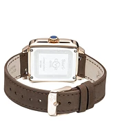 GV2 Women's Bari Tortoise Leather Swiss Quartz Strap Watch 34 mm