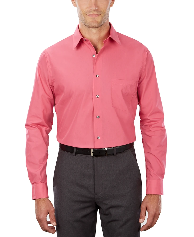 Van Heusen Men's Classic-Fit Point Collar Poplin Dress Shirt