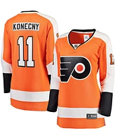 Women's Travis Konecny Orange Philadelphia Flyers Home Premier Breakaway Player Jersey
