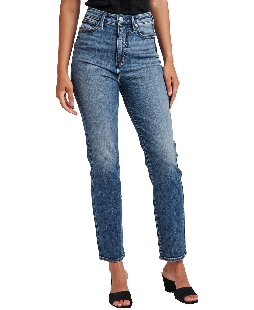 Silver Jeans Co. Women's Aikins High Rise Straight Leg