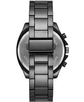 Folio Men's Gunmetal Blue Dial Bracelet Watch Gift Set, 45mm