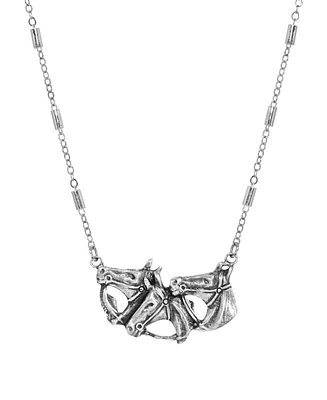 2028 Horse Heads Necklace
