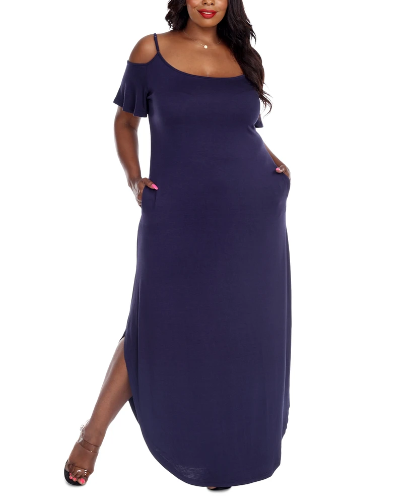 White Mark Plus Lexi Maxi Dress