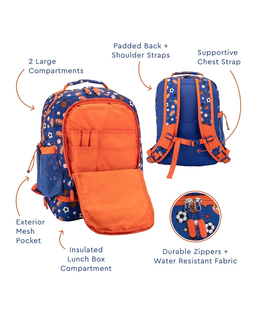 Bentgo Kids Prints 2-In-1 Backpack and Insulated Lunch Bag