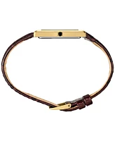 Seiko Men's Essentials Brown Leather Strap Watch 29mm