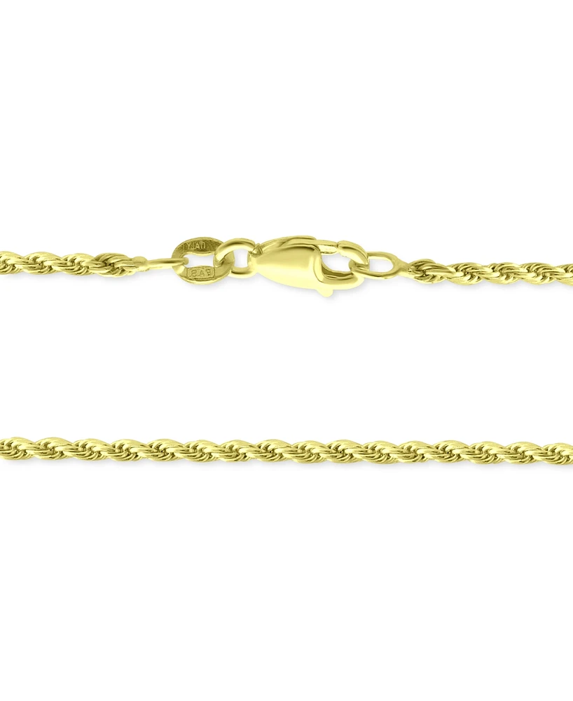 Giani Bernini Rope Link 18" Chain Necklace in 18k Gold-Plated Sterling Silver, Created for Macy's