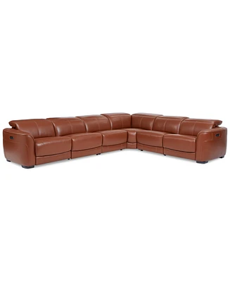 Lexanna -Pc. Leather Sectional with Power Motion Recliners