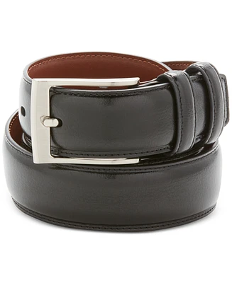 Perry Ellis Portfolio Men's Big and Tall Leather Belt