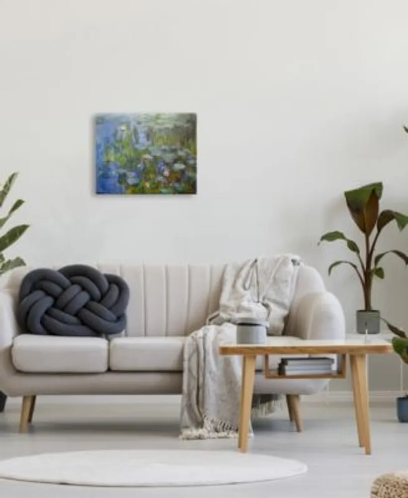 Stupell Industries Monet Impressionist Lilly Pad Pond Painting Stretched Canvas Wall Art Collection By Claude Monet