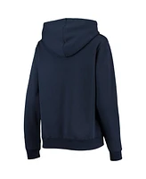 Women's Navy Michigan Wolverines Big Logo Pullover Sweatshirt