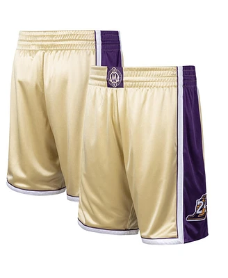 Men's Kobe Bryant Gold-Tone Los Angeles Lakers Hall of Fame Class 2020 Authentic Hardwood Classics Shorts