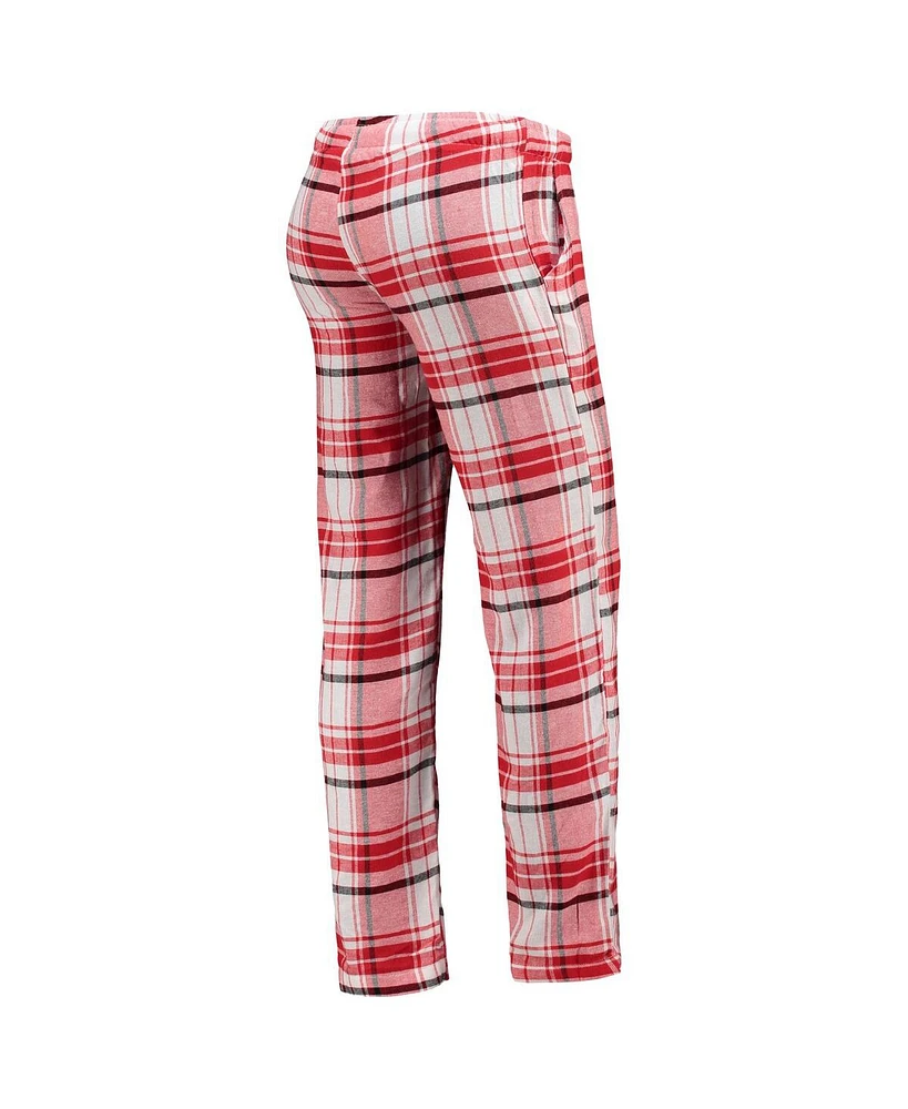 Women's Red, Black Tampa Bay Buccaneers Accolade Flannel Pants