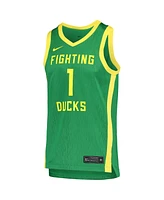 Men's Nike #1 Green Oregon Ducks Replica Basketball Jersey