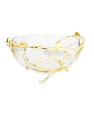 12.5" Bowl on Leaf Stand