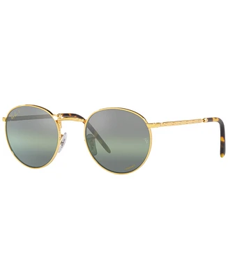Ray-Ban Unisex Polarized Sunglasses, RB3637 New Round 50