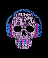 Men's Raglan Baseball Word Art Styles of Edm Music T-shirt