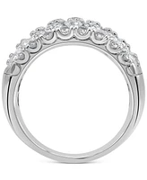 Diamond Multirow Band (3 ct. t.w.) in 14k White Gold
