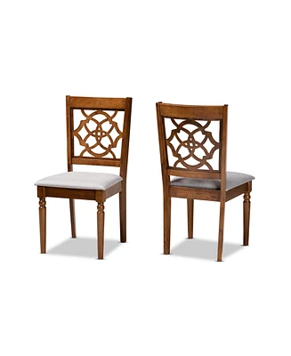 Renaud Modern and Contemporary Wood Dining Chair Set, 2 Piece