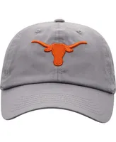 Men's Top of the World Gray Texas Longhorns Staple Adjustable Hat
