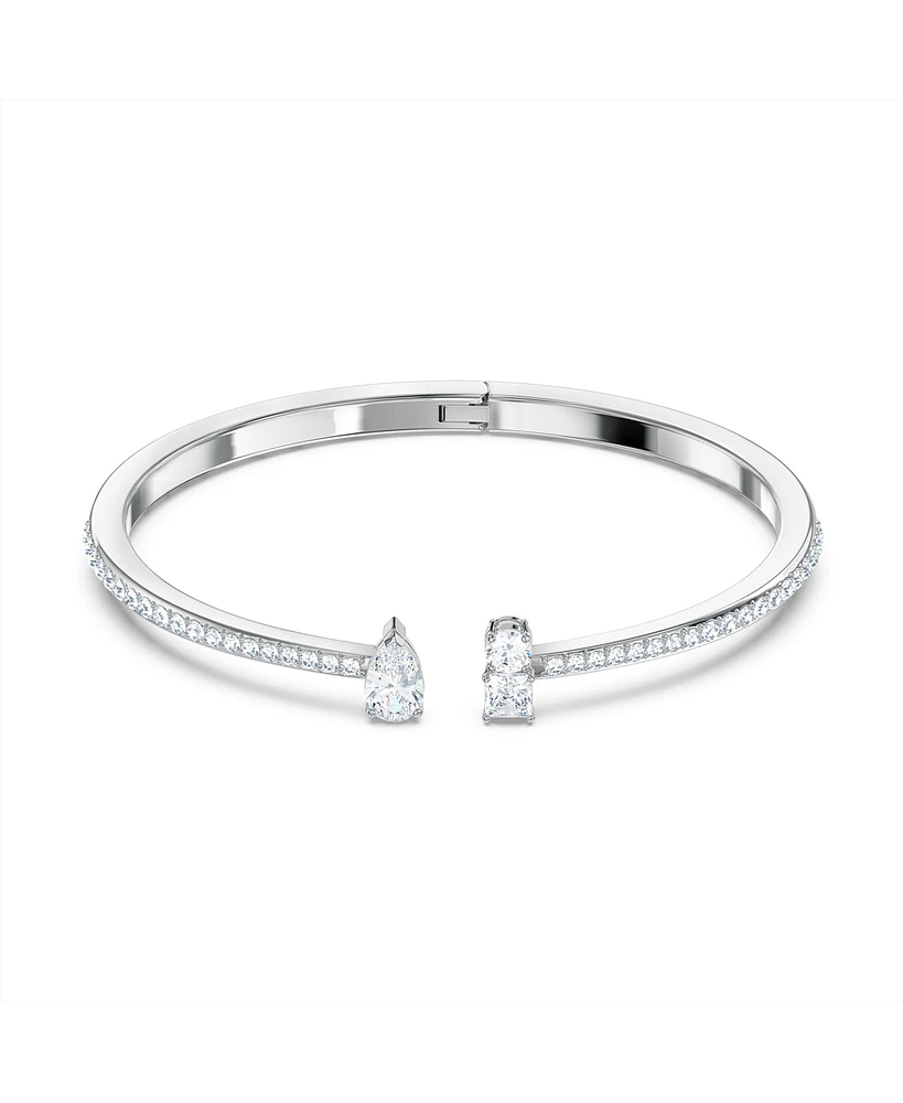 Swarovski Attract Mixed Cuts Rhodium Plated Cuff