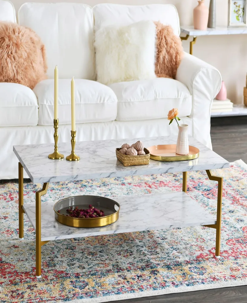 Crown Modern Marble Coffee Table