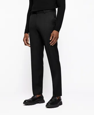 Boss by Hugo Men's Virgin-Wool Serge Slim-Fit Pants