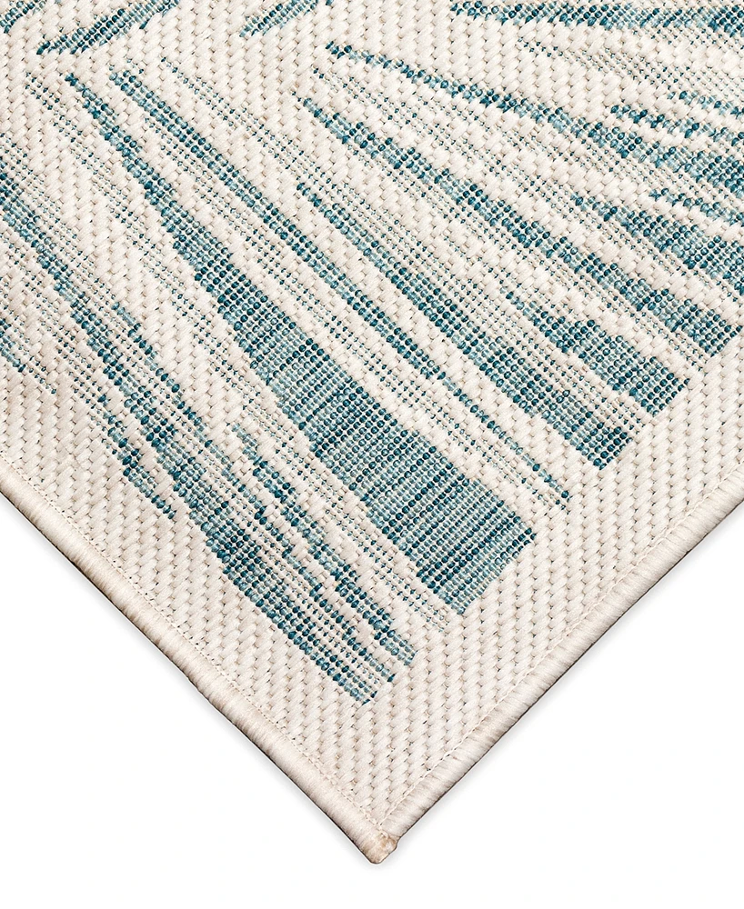 Liora Manne' Carmel Fronds 6'6" x 9'3" Outdoor Area Rug