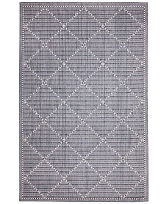 Liora Manne' Malibu Checker Diamond 3'3" x 4'11" Outdoor Area Rug